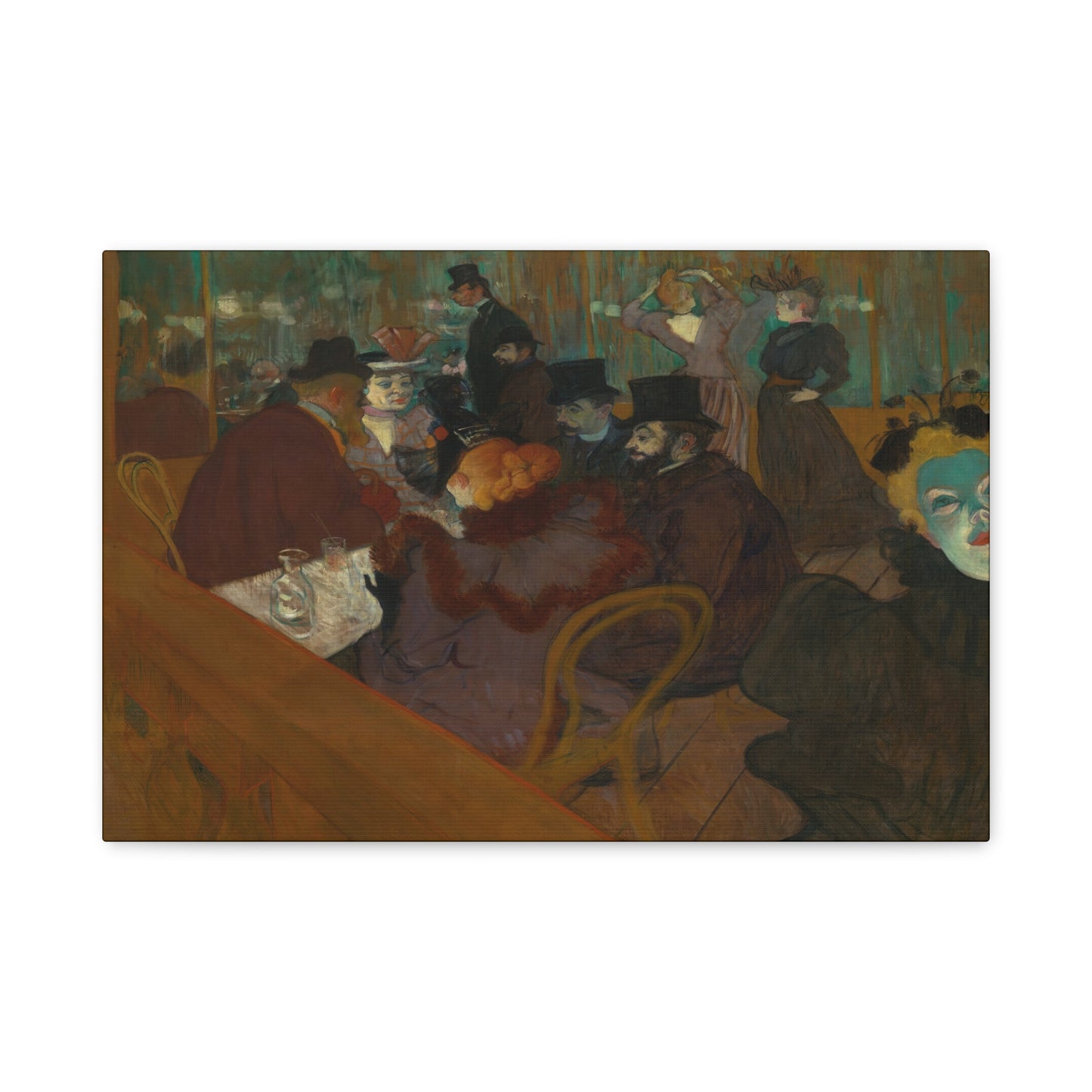 Lautrec, Henri - At the Moulin Rouge (1892) - Canvas Block, unframed