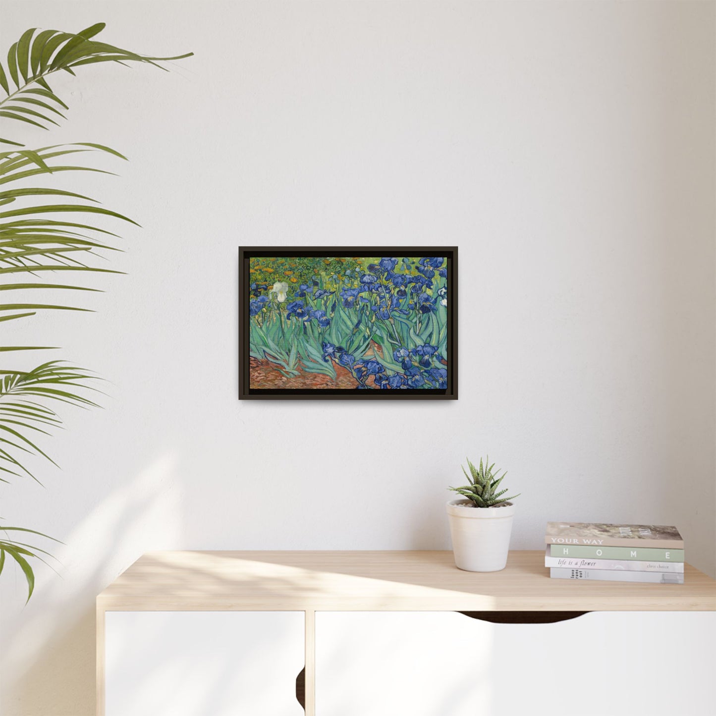 Van Gogh, Vincent - Irises (1889) - Matte Canvas, Framed