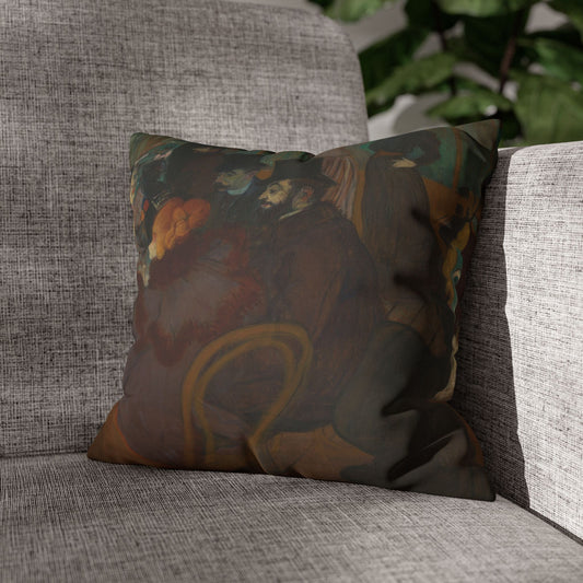 Toulouse-Lautrec, Henri - At the Moulin Rouge (1892) - Suede Square Pillowcase
