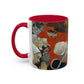 Gauguin, Paul - Vision of the Sermon (Jacob Wrestling with the Angel) (1888) - Colorful Accent Mugs