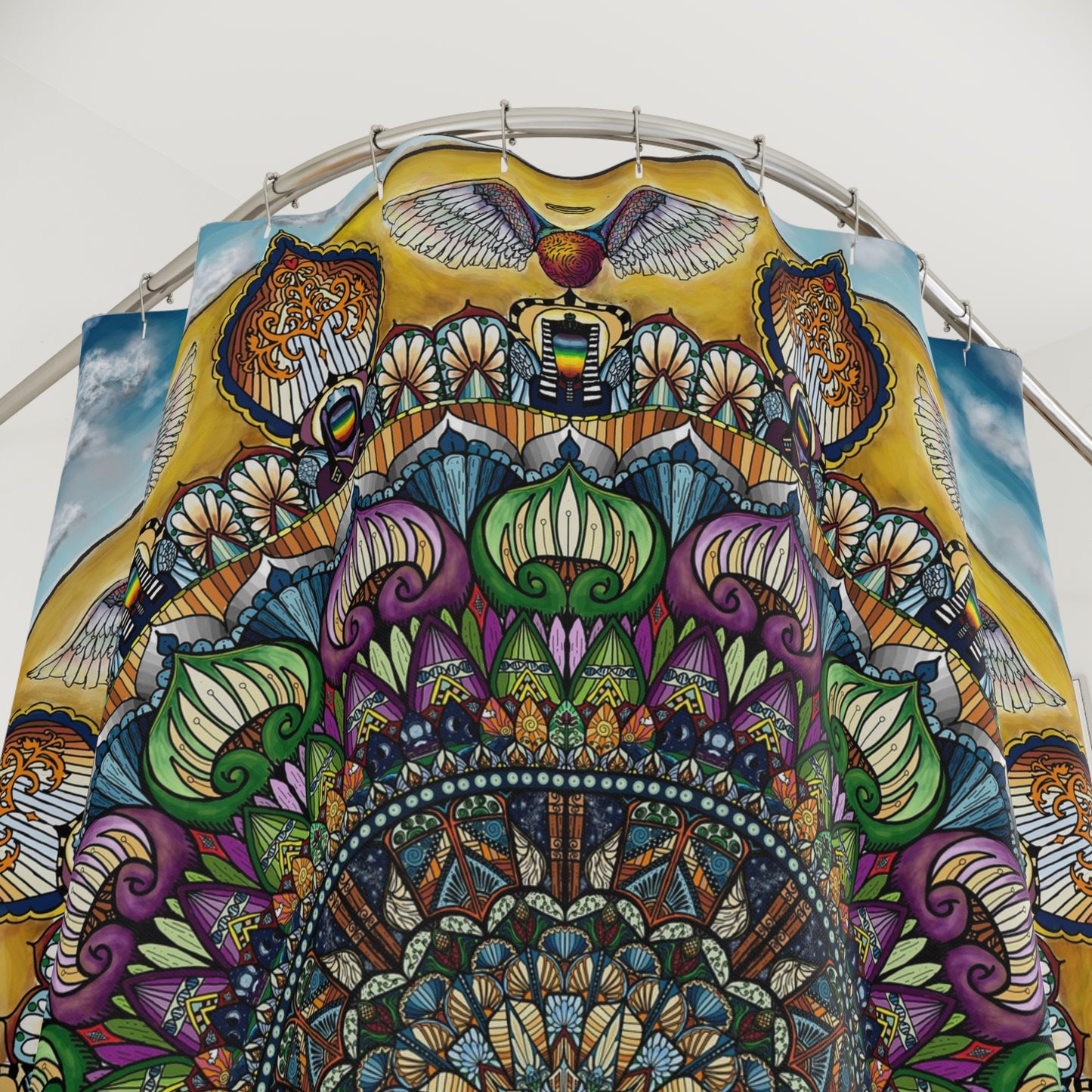 Celestia Mandala - Shower Curtains