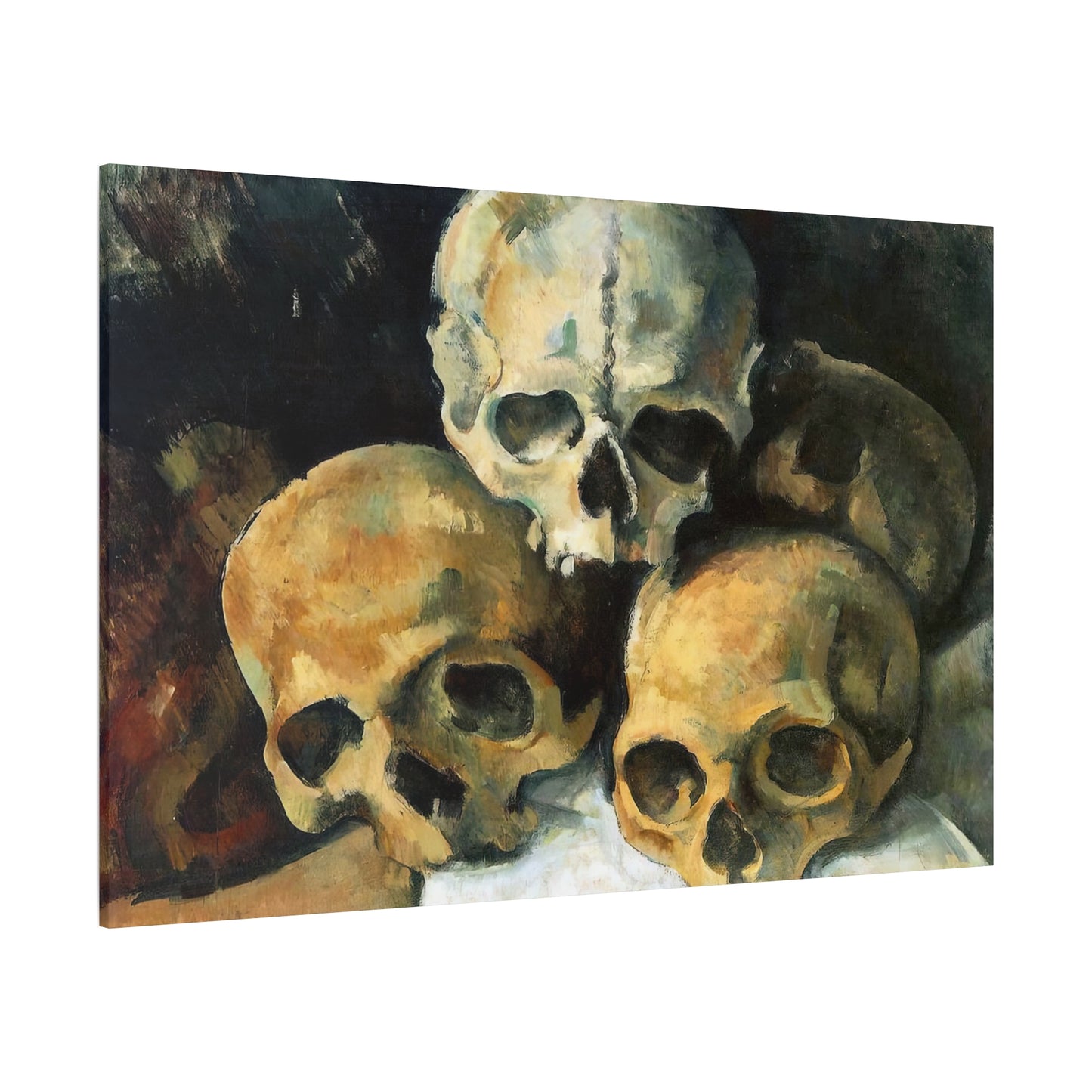Cézanne, Paul - Pyramid of Skulls (1901) - Canvas Block, unframed