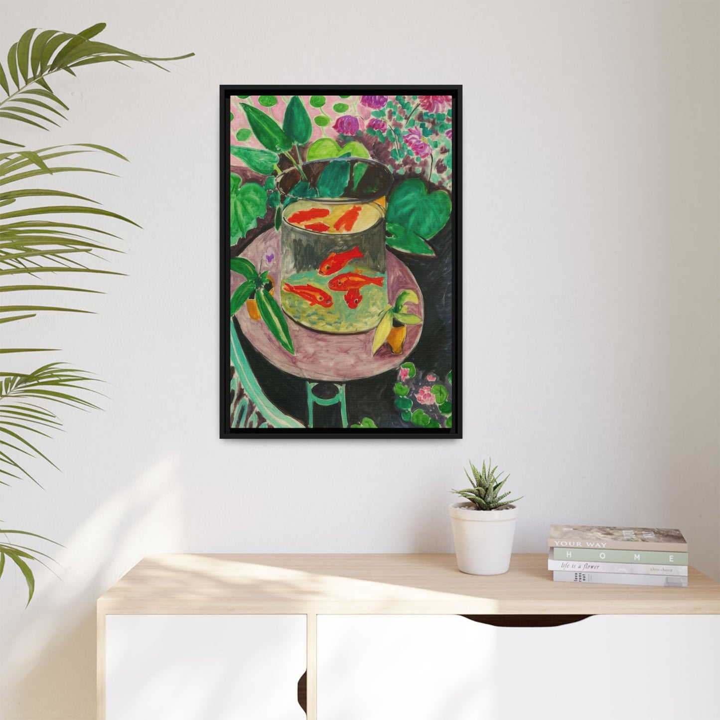 Matisse, Henri - The Goldfish (1912) - Matte Canvas, Framed