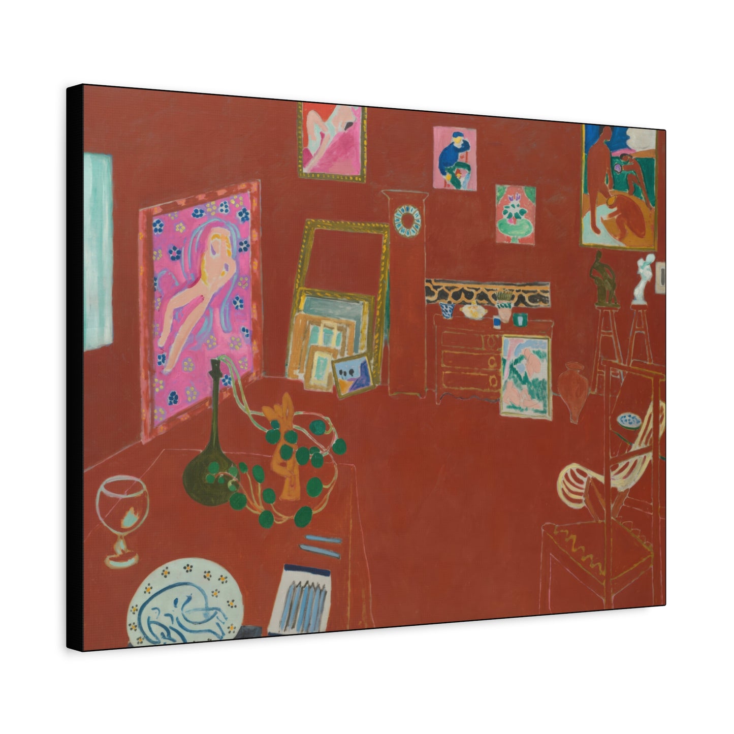 Matisse, Henri - The Red Studio (1911) - Canvas Block, unframed