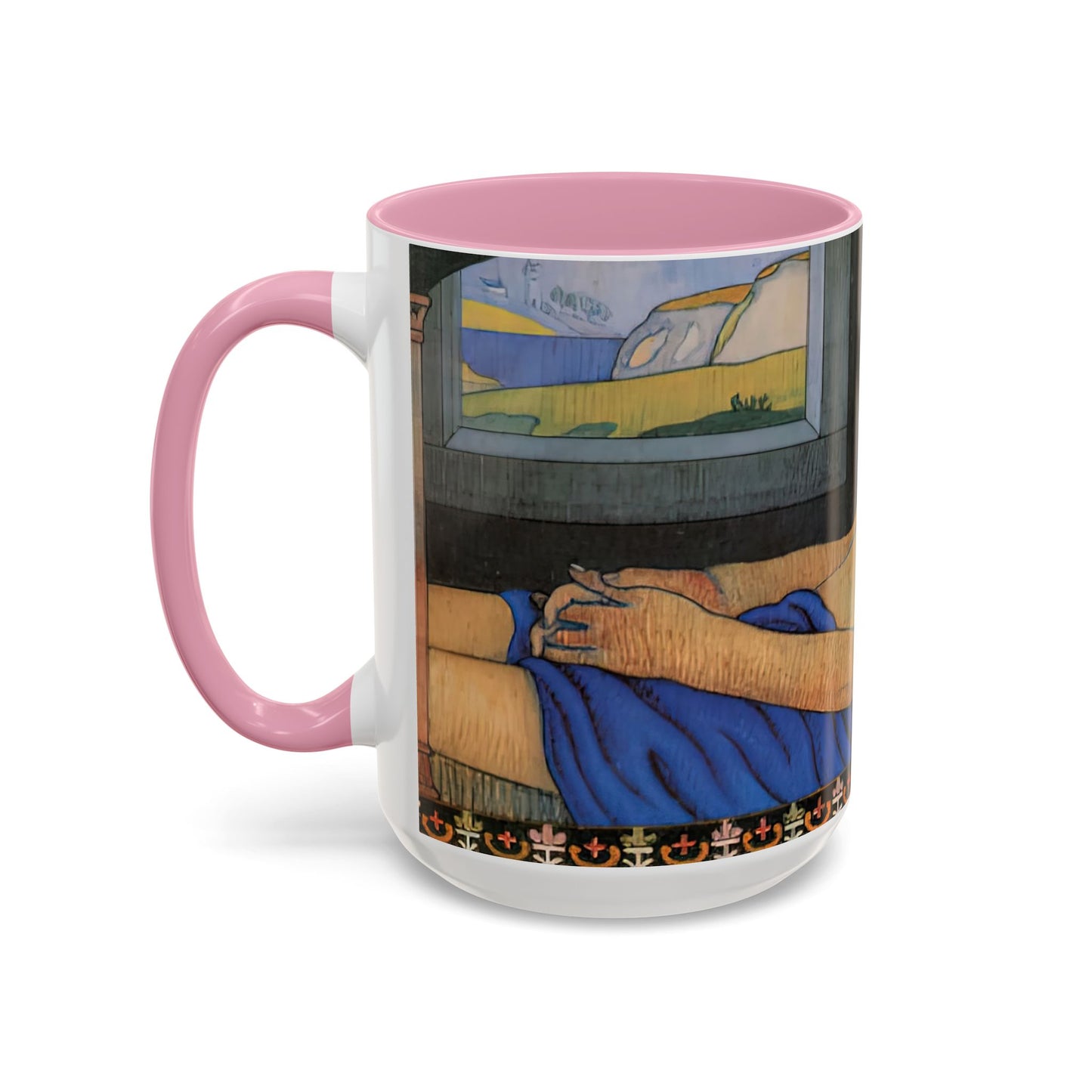 Filiger, Charles - The Recumbent Christ (1895) - Colorful Accent Mugs