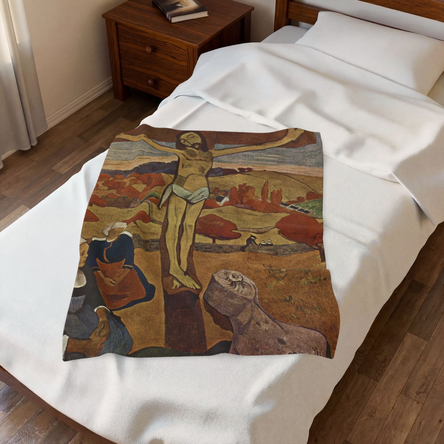 Gauguin, Paul - The Yellow Christ (1889) - Velveteen Plush Blanket