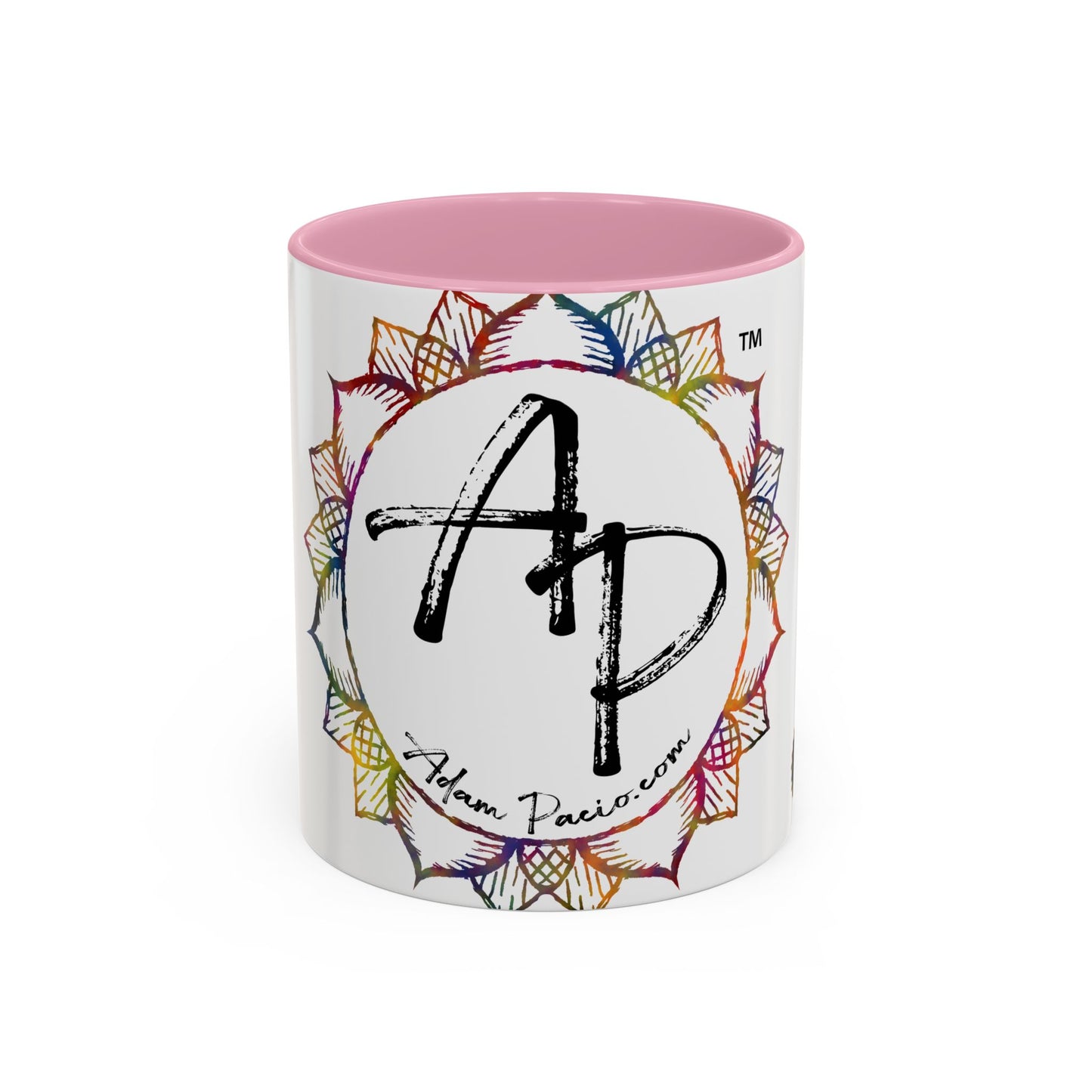 AdamPacio.com - White Logo - Colorful Accent Mugs