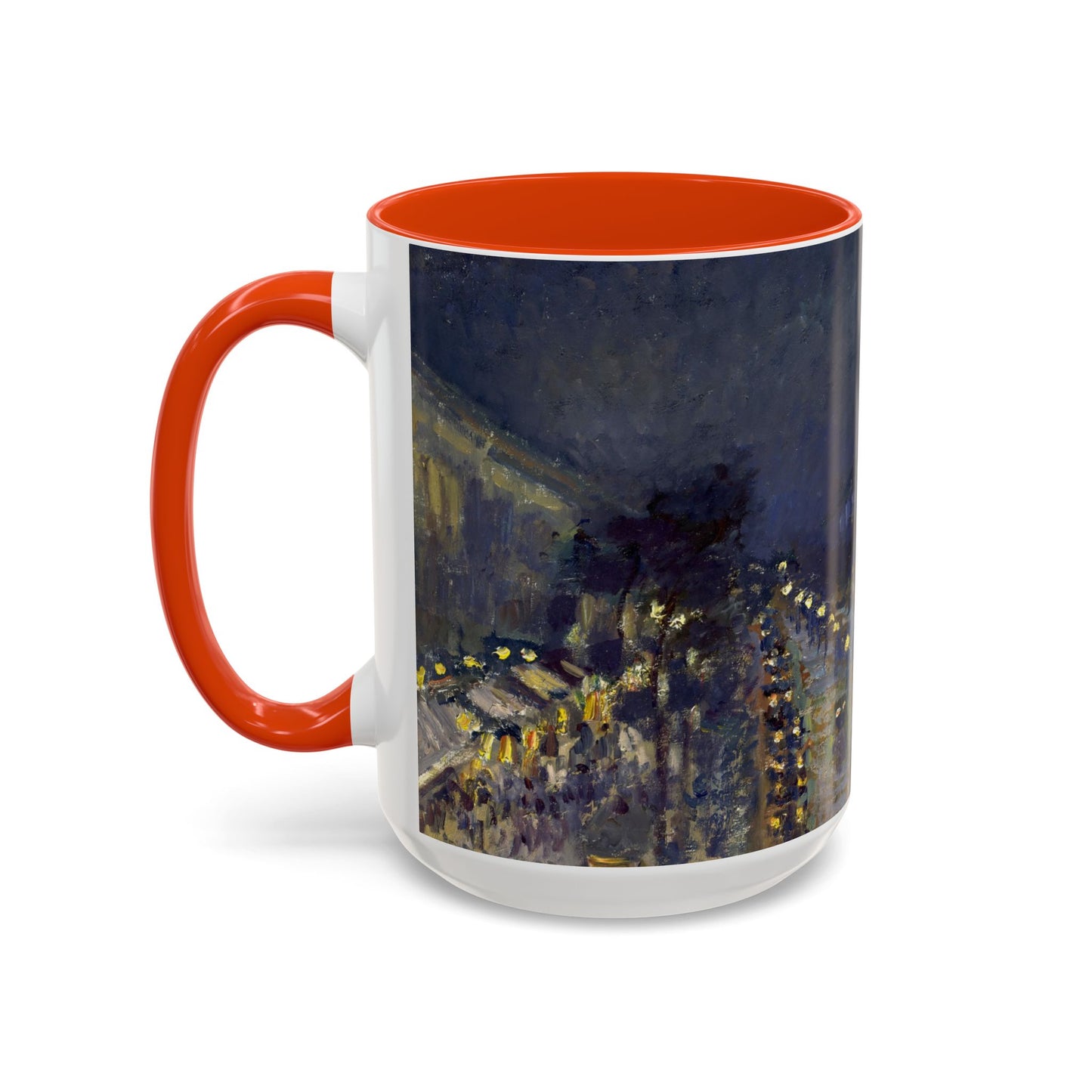 Pissarro, Camille - The Boulevard Montmartre At Night (1897) - Colorful Accent Mugs