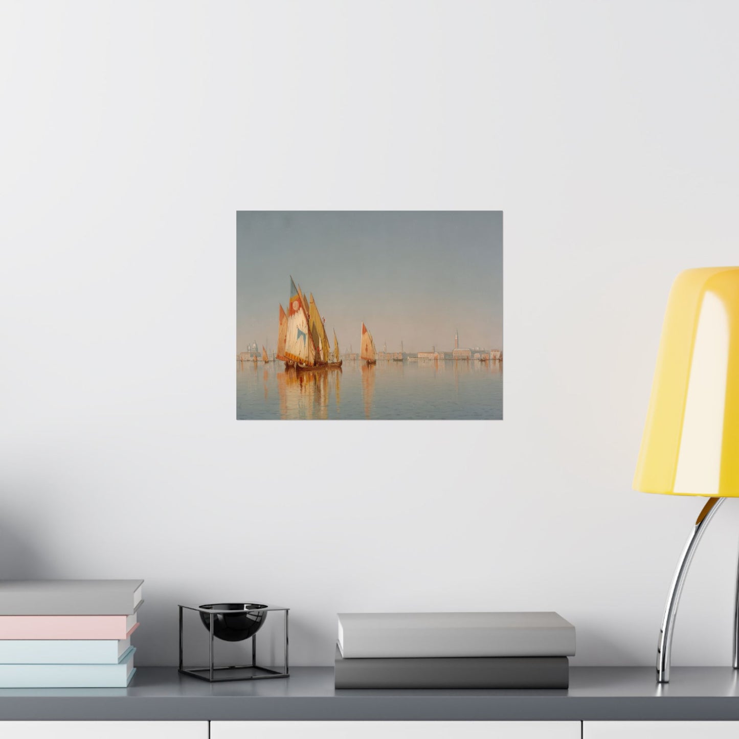 Gifford, Sanford Robinson - Venetian Sails: A Study (1873) - Satin Posters