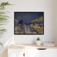 Pissarro, Camille - The Boulevard Montmartre At Night (1897) - Matte Canvas, Framed