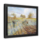 Pissarro, Camille - Hoarfrost (1873) - Matte Canvas, Framed