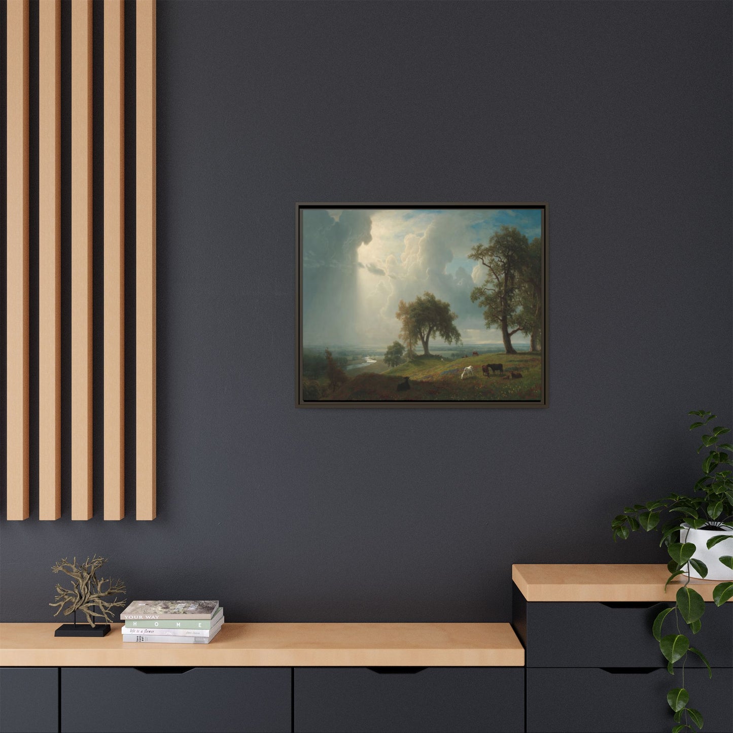 Bierstadt, Albert - California Spring (1875) - Matte Canvas, Framed