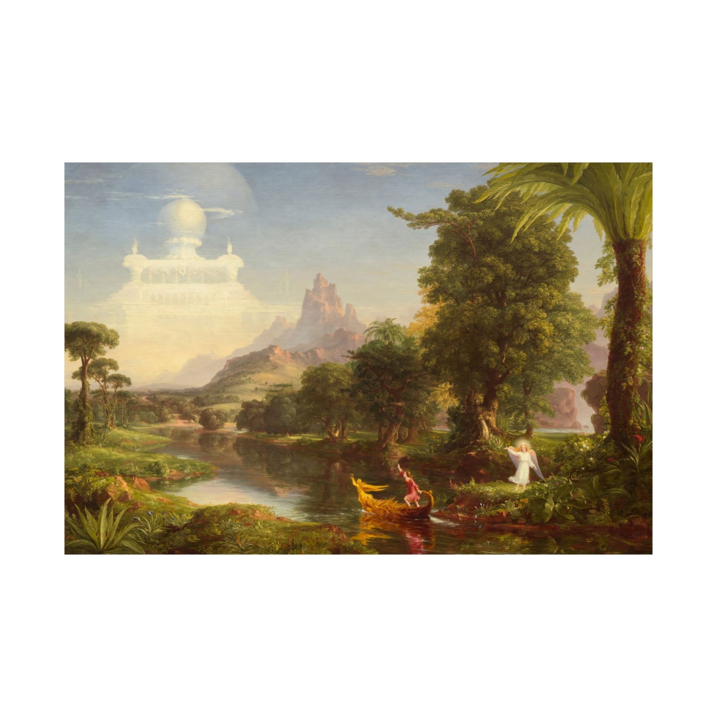 Cole. Thomas - The Voyage of Life: Youth (1842) - Satin Posters