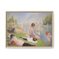 Seurat, Georges - Bathers at Asnières (1884) - Matte Canvas, Framed