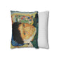 Van Gogh, Vincent - Self Portrait with Bandaged Ear (1889) - Suede Square Pillowcase