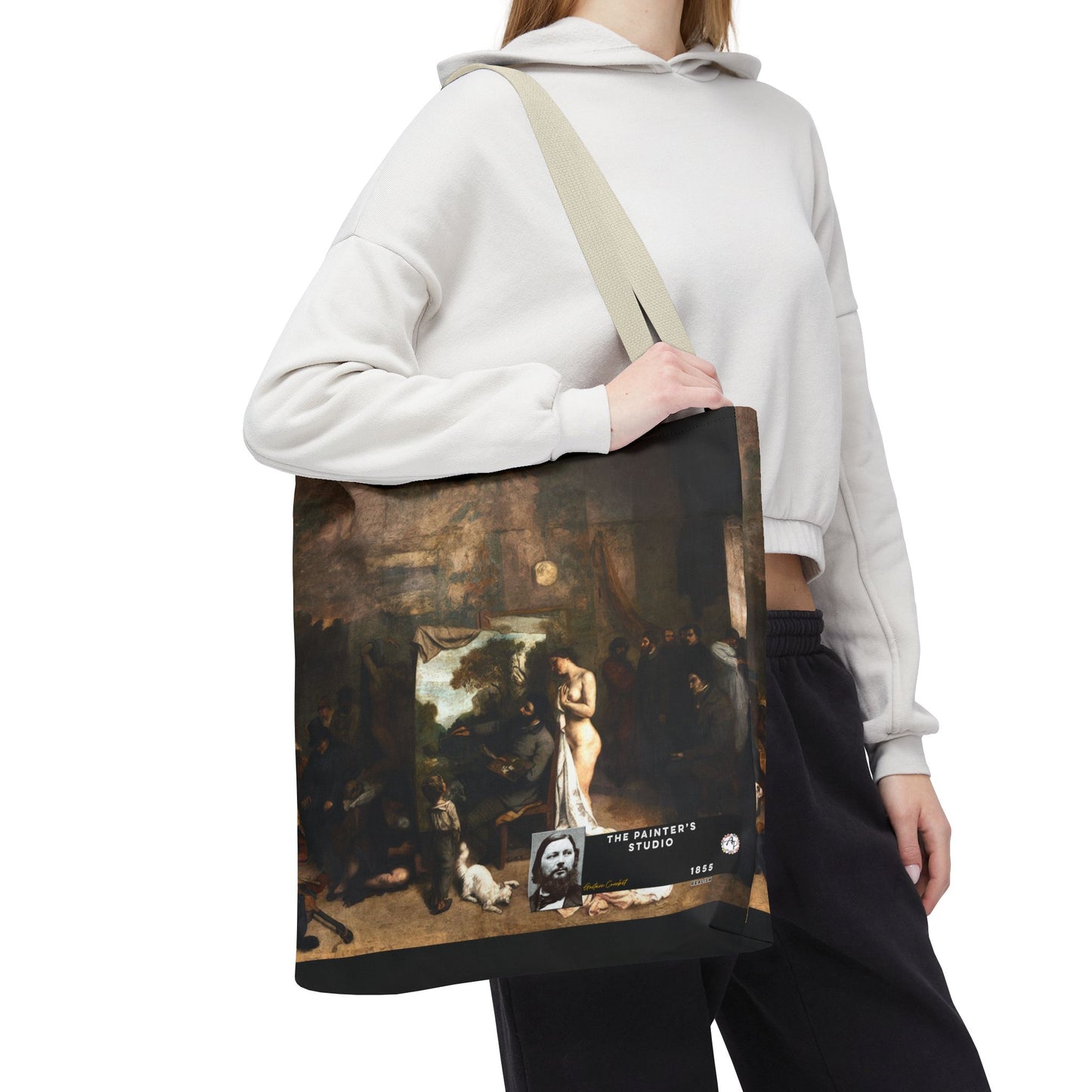 Courbet, Gustave - The Painter’s Studio (1855) - Tote Bag
