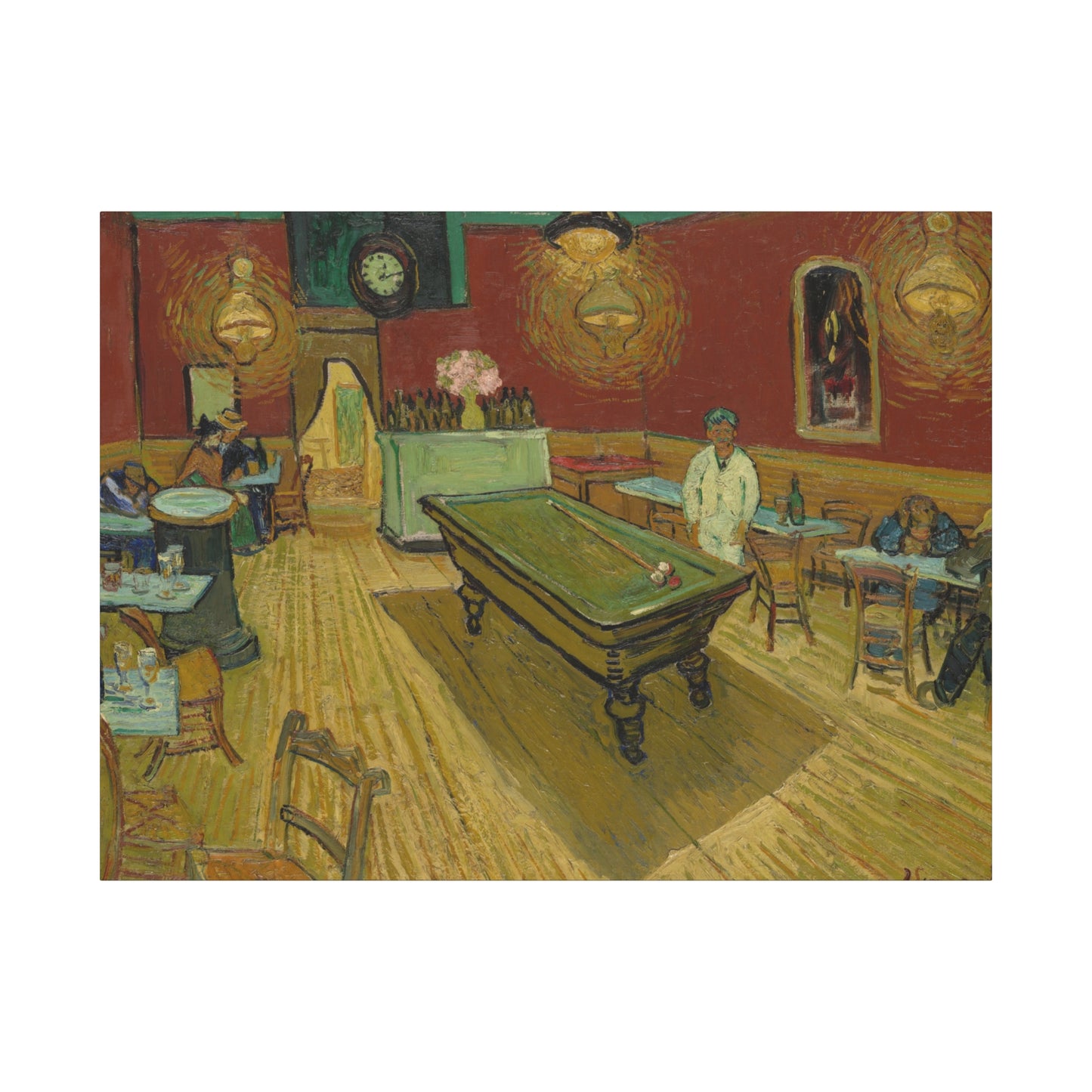 Van Gogh, Vincent - The Night Cafe (1888) - Canvas Block, unframed