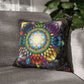 Pacio, Adam - Mystic Jewel Mandala - Suede Square Pillowcase
