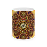 Lion Summer Mandala - Ceramic Mug