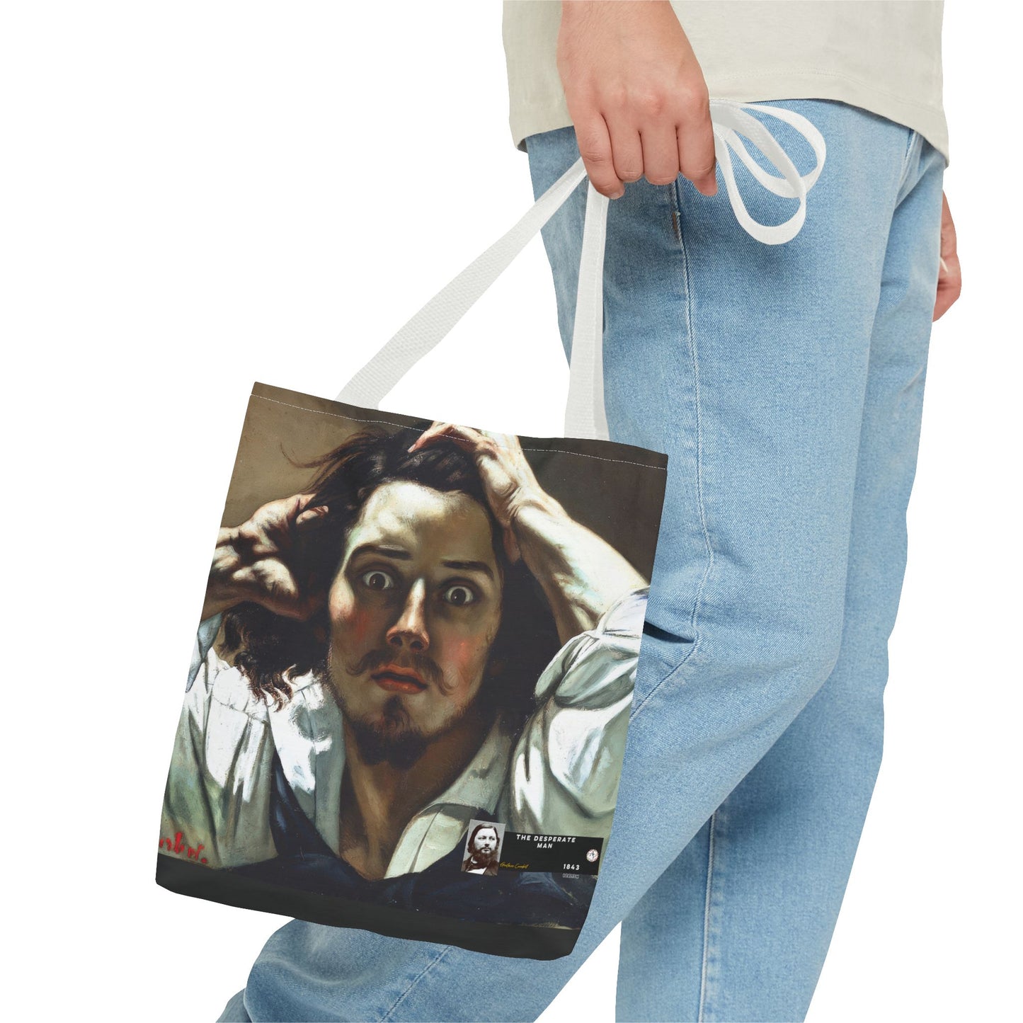Courbet, Gustave - The Desperate Man (1843) - Tote Bag