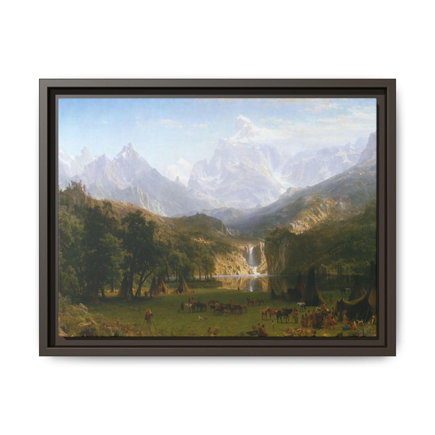 Bierstadt, Albert - The Rocky Mountains, Lander’s Peak (1863) - Matte Canvas, Framed