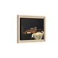 Cézanne, Paul - Still Life with Bread and Eggs (1865) - Matte Canvas, Framed