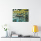 Monet, Claude - La Grenouillere (1869) - Canvas Block, unframed