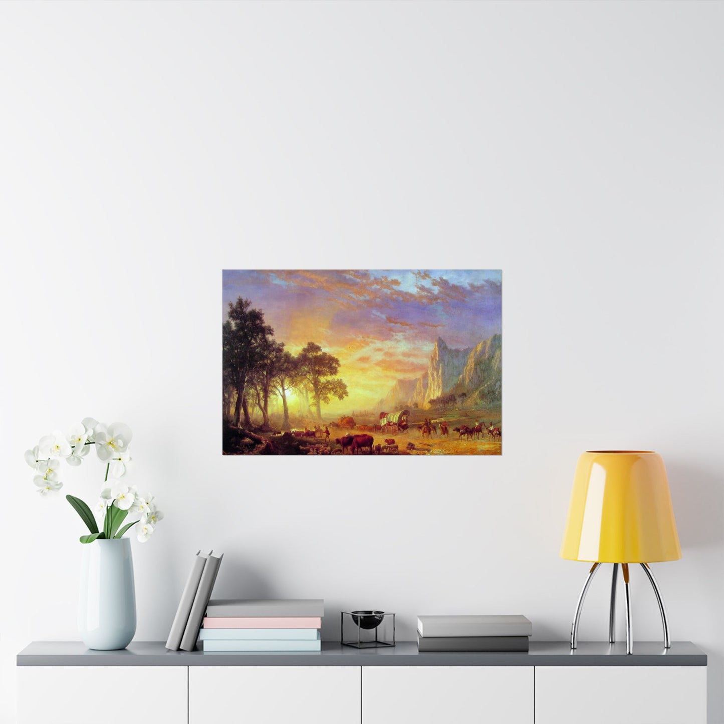 Bierstadt, Albert - Oregon Trail (1869) - Satin Posters
