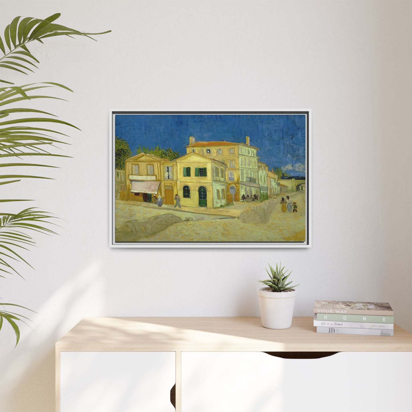 Van Gogh, Vincent - The Yellow House (1888) - Matte Canvas, Framed