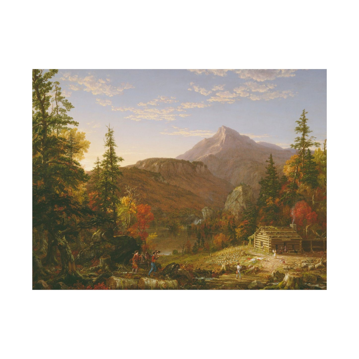 Cole. Thomas - The Hunter's Return (1845) - Satin Posters