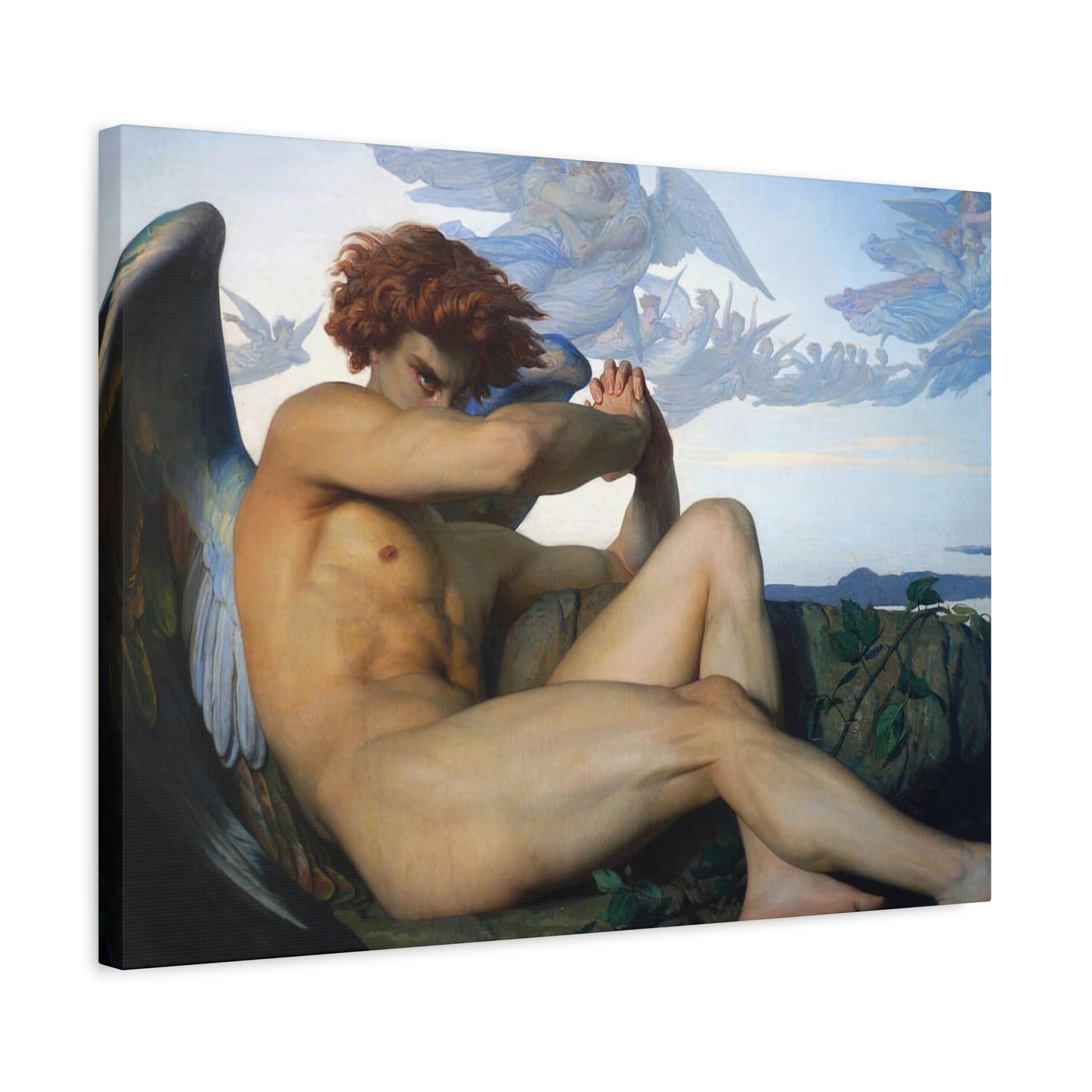 Cabanel, Alexandre - The Fallen Angel (1847) - Canvas Block, unframed