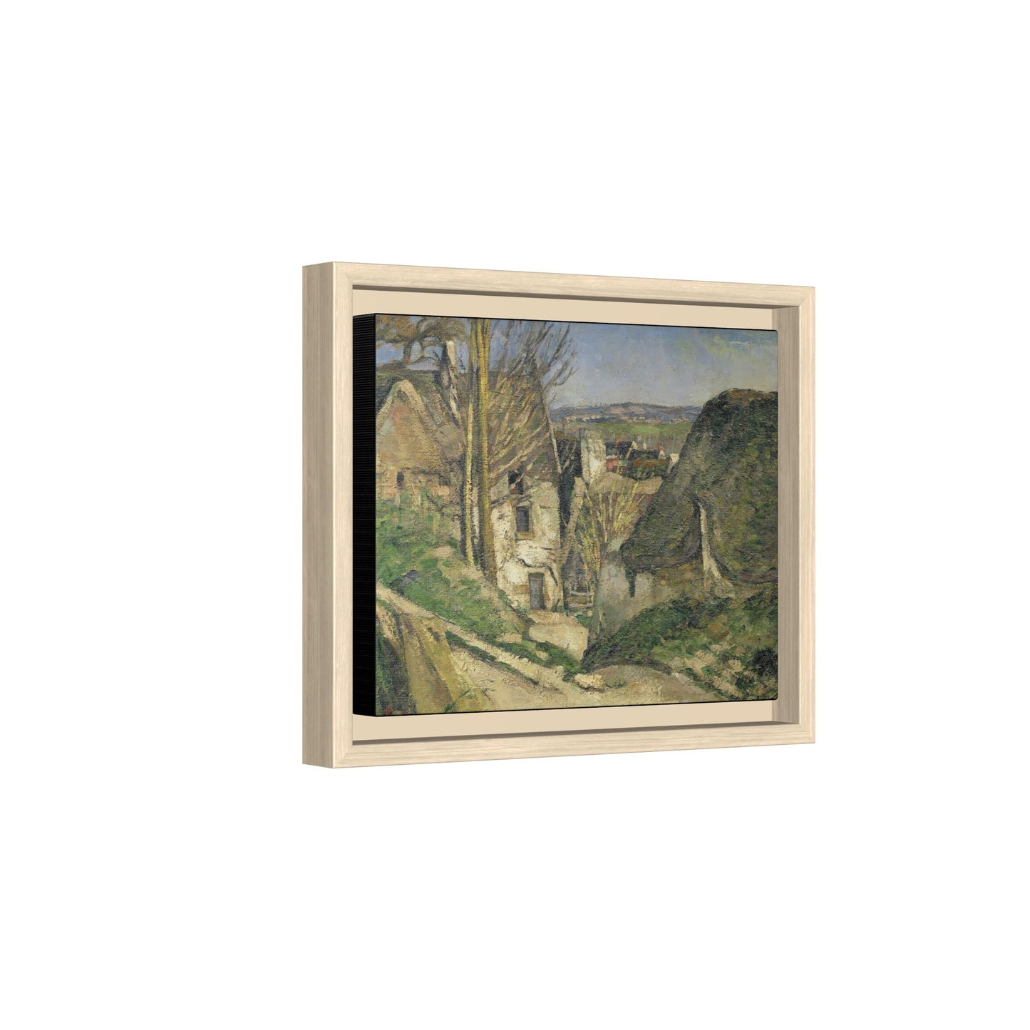 Cézanne, Paul - The House of the Hanged Man, Auvers-sur-Oise (1874) - Matte Canvas, Framed