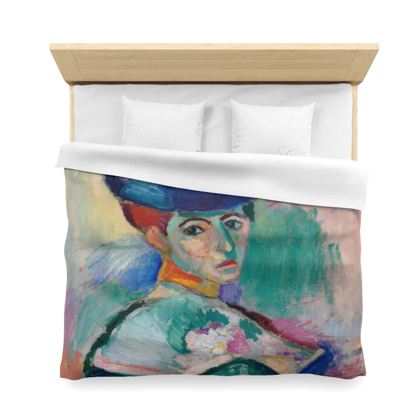 Matisse, Henri - Woman with a Hat (1905) - Microfiber Duvet Cover