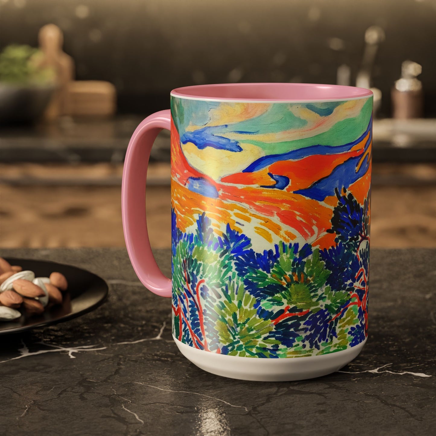 Derain, André - Mountains at Collioure (1905) - Colorful Accent Mugs