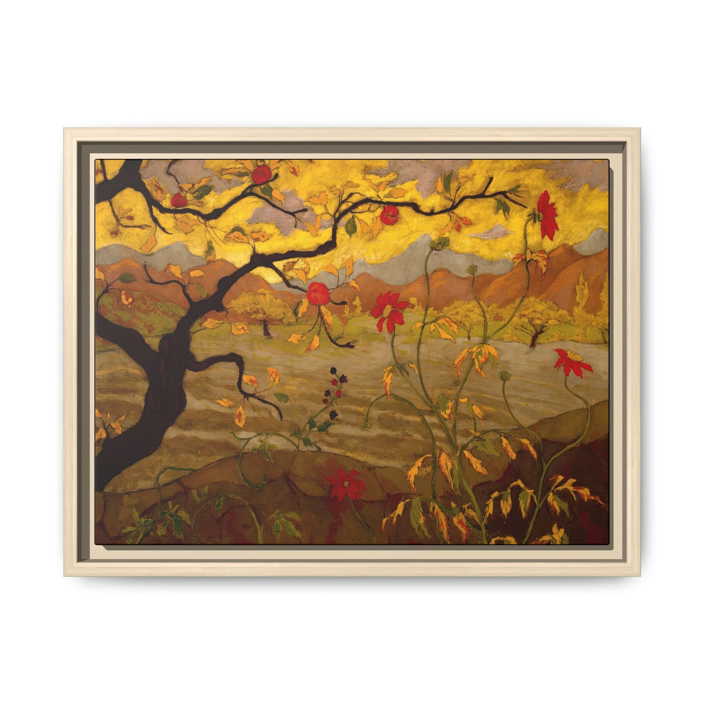 Ranson, Paul - Apple Tree with Red Fruit (1902) - Matte Canvas, Framed