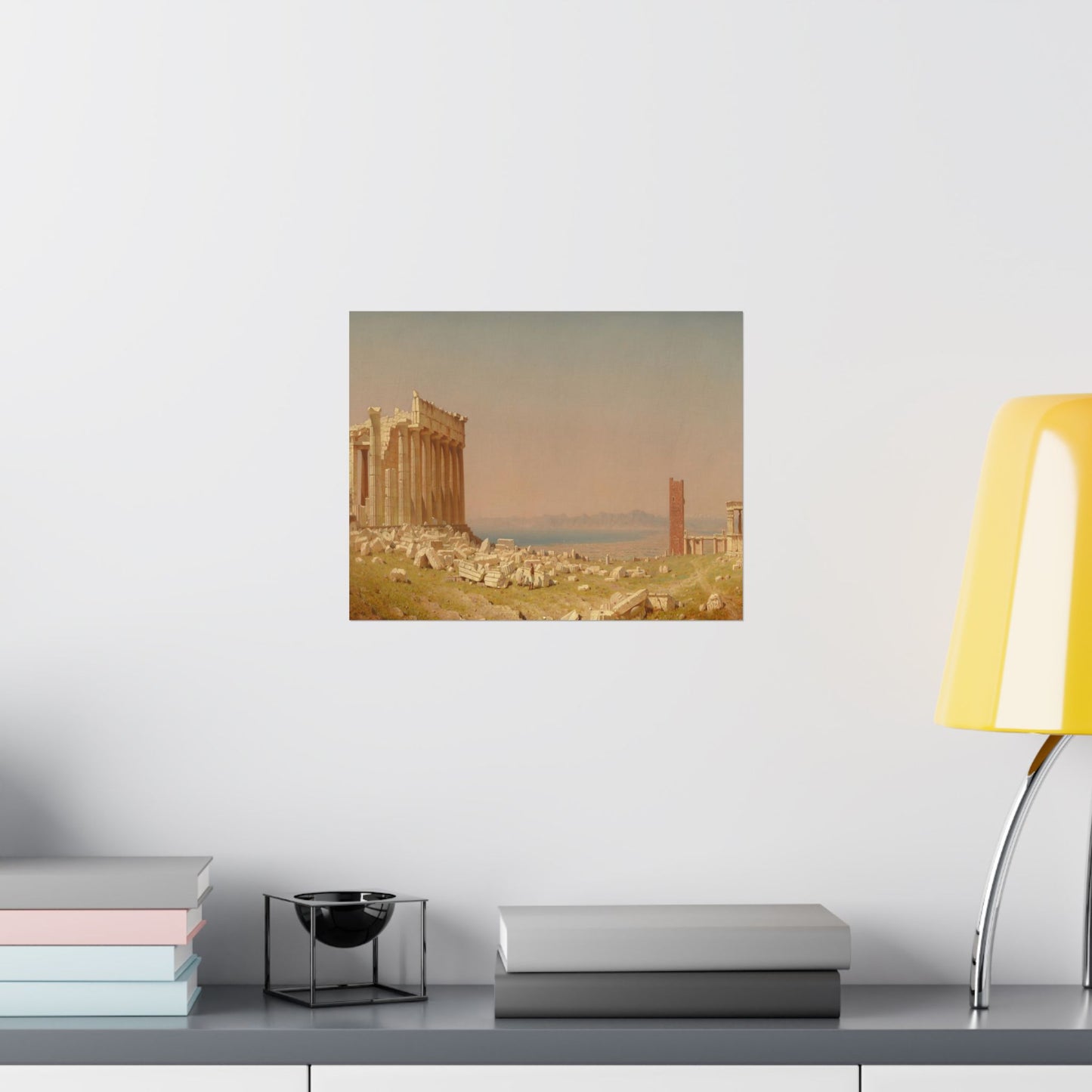 Gifford, Sanford Robinson - Ruins of the Parthenon  (1880) - Satin Posters