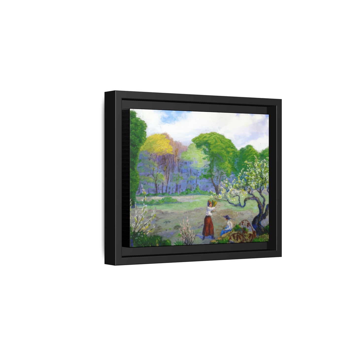 Ranson, Paul - Picking Flowers (1890) - Matte Canvas, Framed