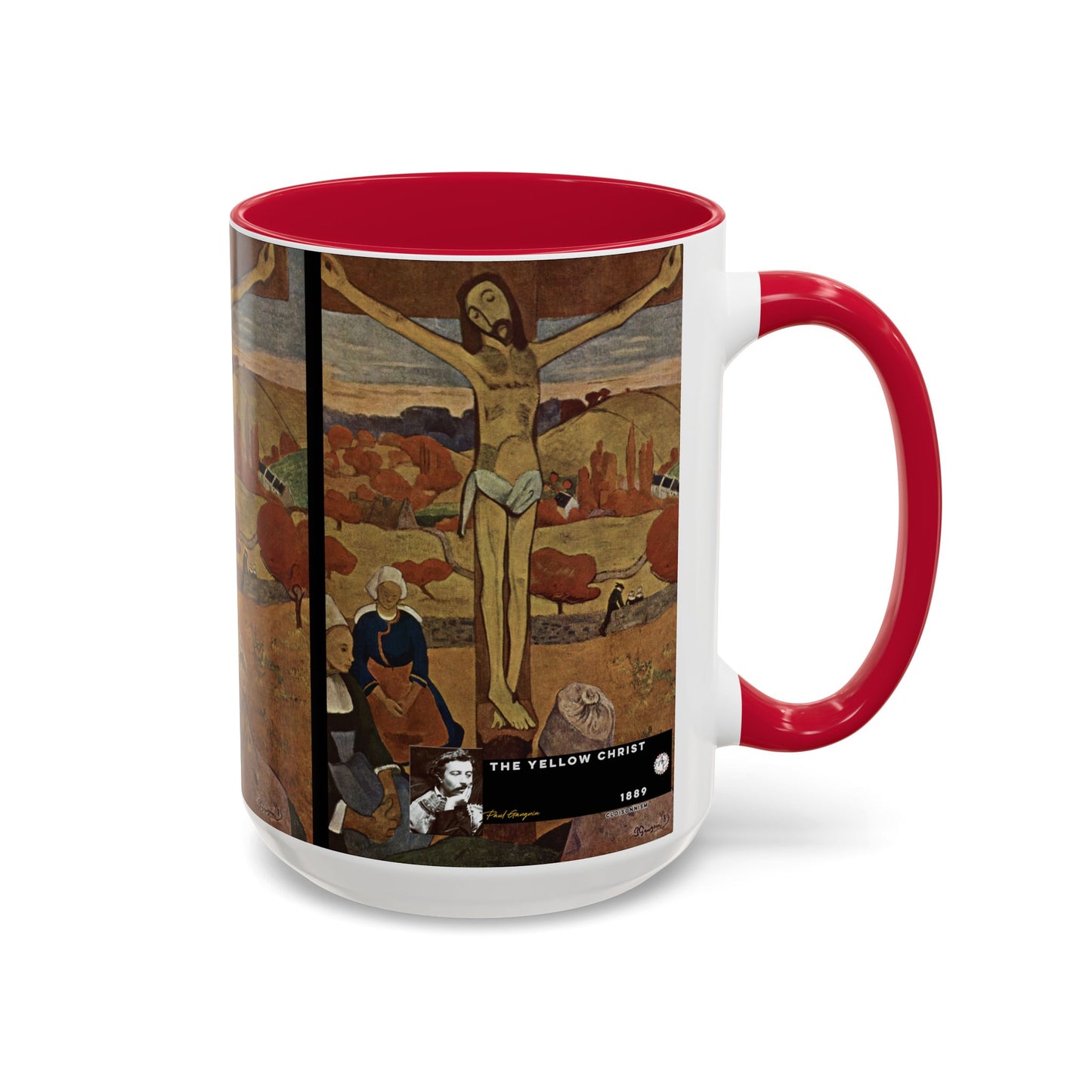 Gauguin, Paul - The Yellow Christ (1889) - Colorful Accent Mugs