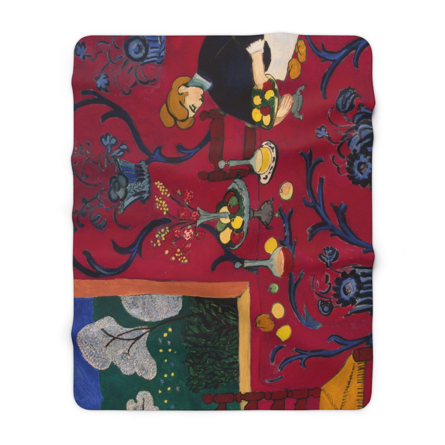 Matisse, Henri - The Dessert Harmony in Red (1908) - Sherpa Fleece Blanket