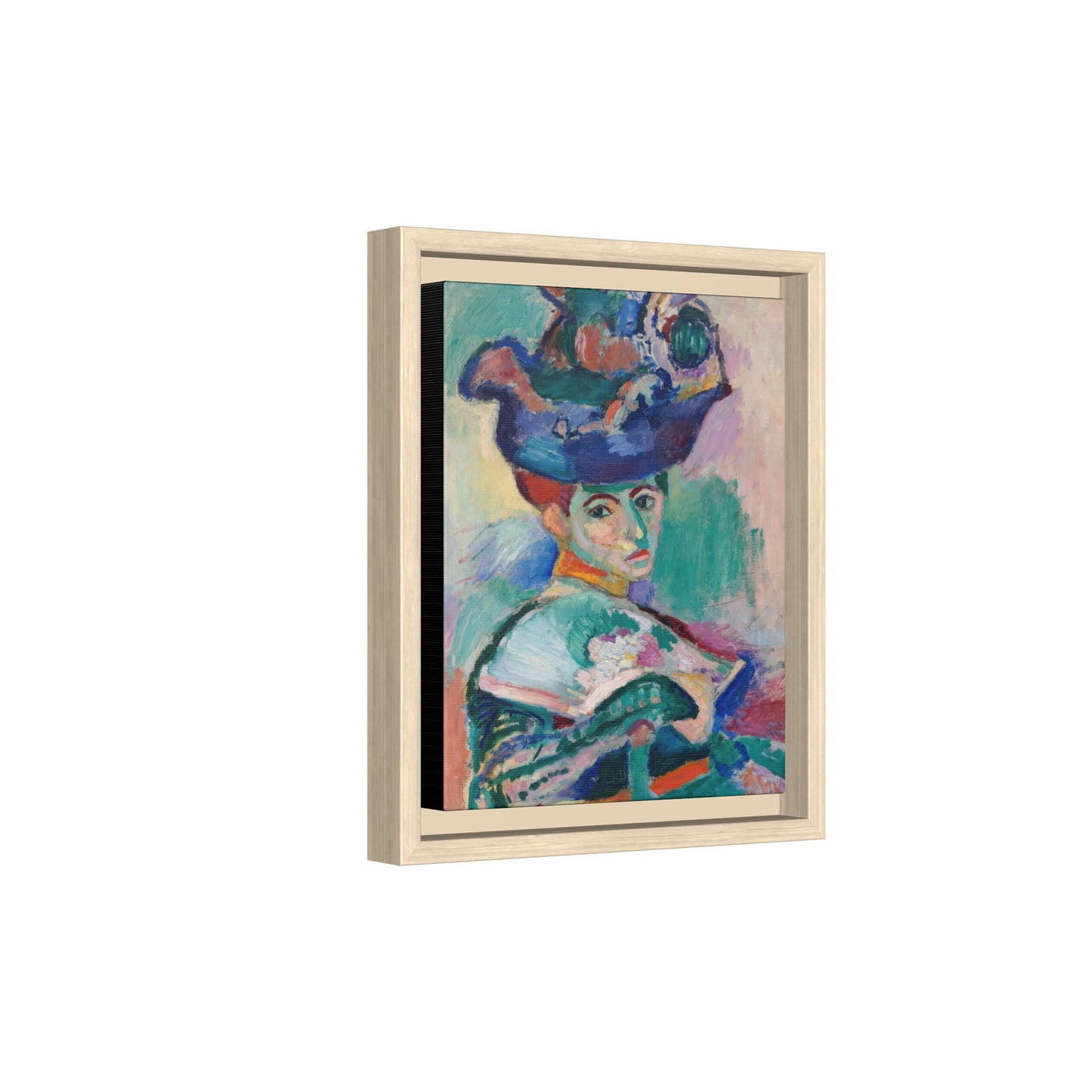 Matisse, Henri - Woman with a Hat (1905) - Matte Canvas, Framed