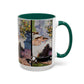 Cézanne, Paul - A Modern Olympia (1874) - Colorful Accent Mugs