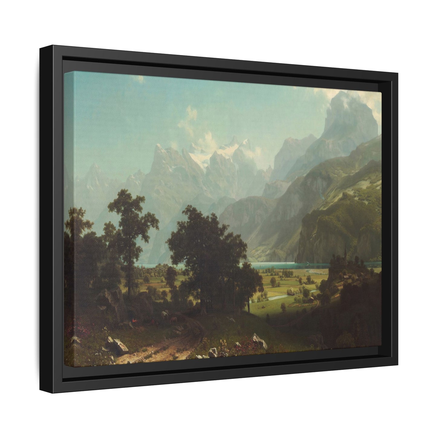 Bierstadt, Albert - Lake Lucerne (1858) - Matte Canvas, Framed