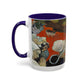 Gauguin, Paul - Vision of the Sermon (Jacob Wrestling with the Angel) (1888) - Colorful Accent Mugs