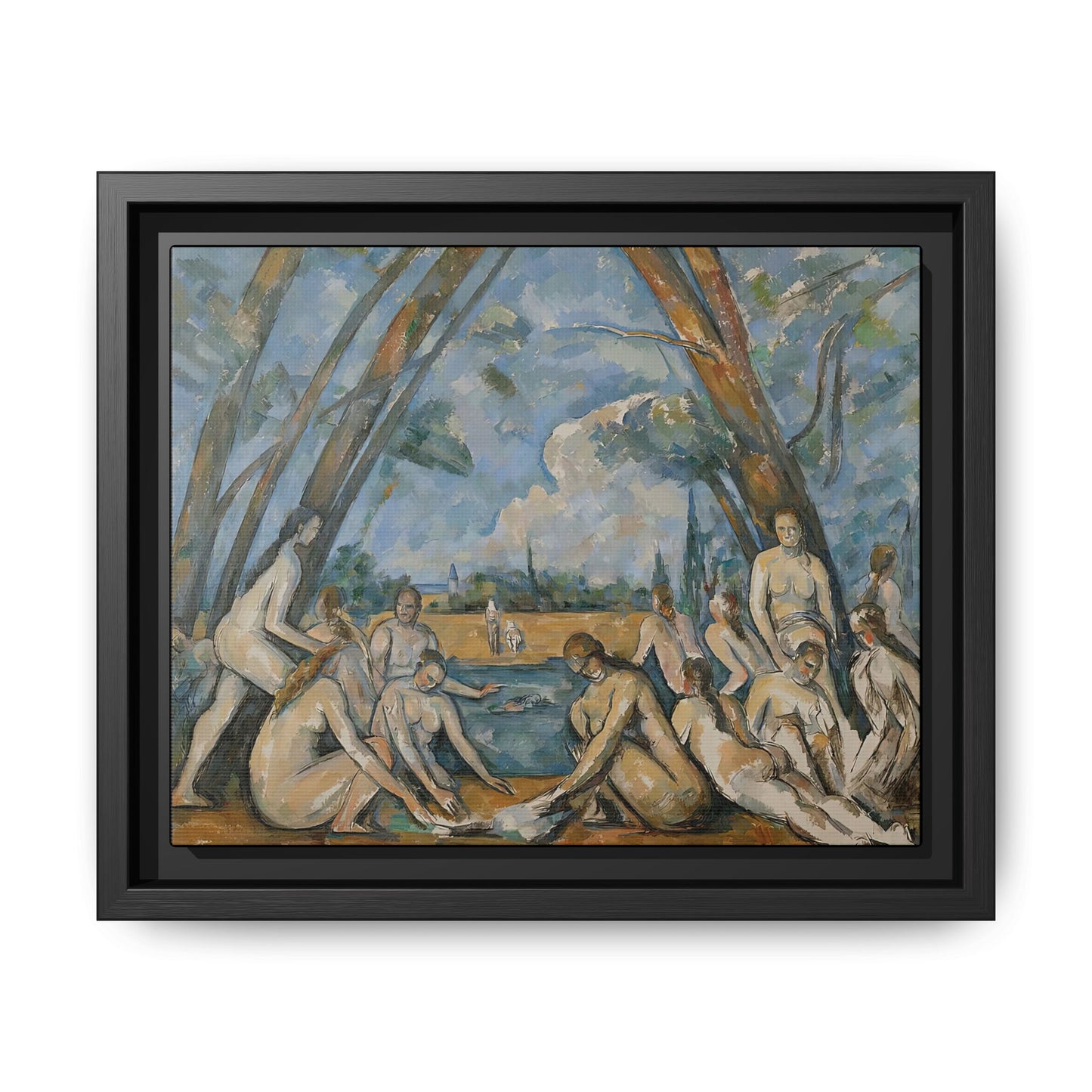 Cézanne, Paul - The Large Bathers (1906) - Matte Canvas, Framed