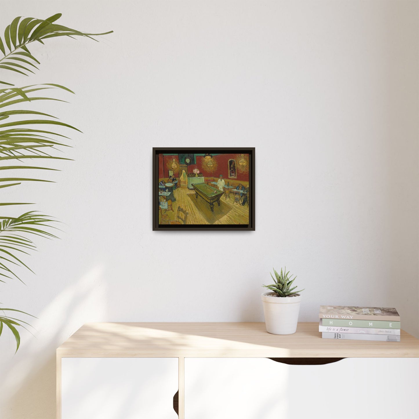 Van Gogh, Vincent - The Night Cafe (1888) - Matte Canvas, Framed