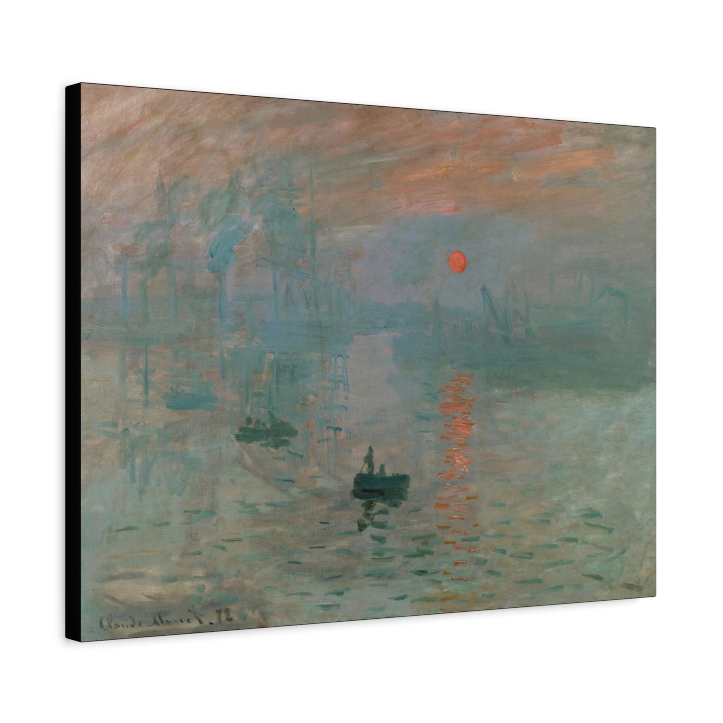 Monet, Claude - Impression, Sunrise (1872) - Canvas Block, unframed
