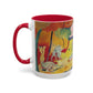 Matisse, Henri - The Joy of Life (1905) - Colorful Accent Mugs