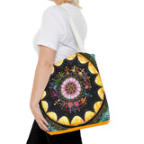 Obsidian Grandmothers Mandala - Tote Bag