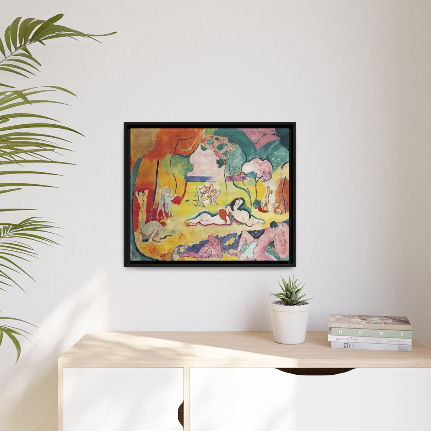 Matisse, Henri - The Joy of Life (1905) - Matte Canvas, Framed