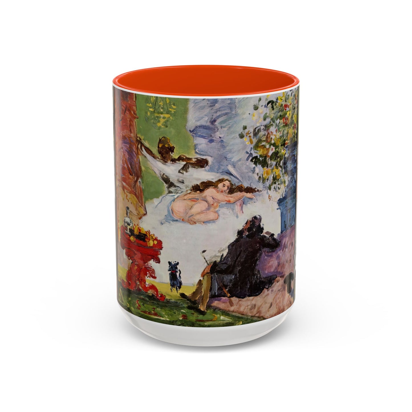 Cézanne, Paul - A Modern Olympia (1874) - Colorful Accent Mugs